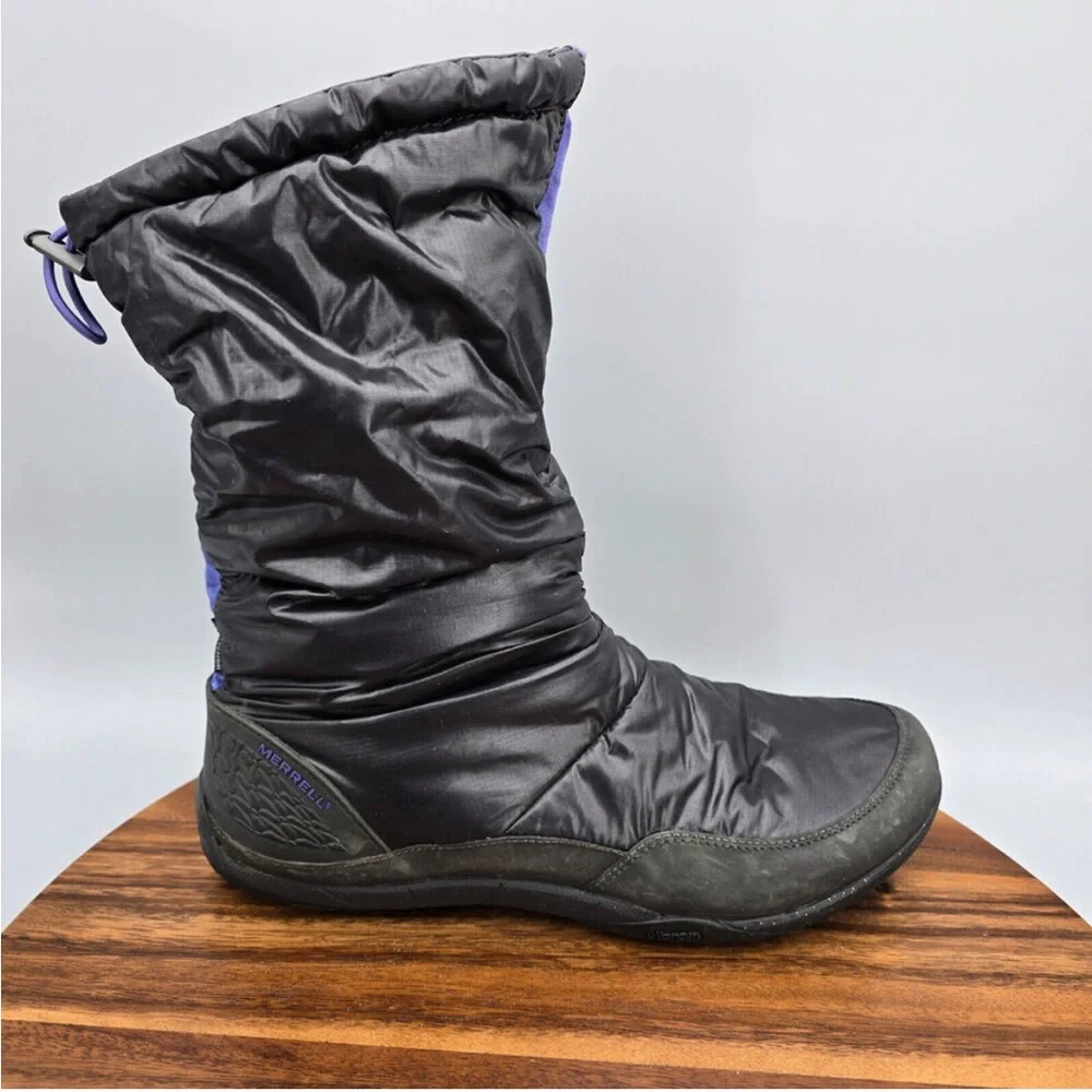 Merrell Frost Glove Winter Boots Women's 9.5 Black Barefoot Insulated - Picture 2 of 8